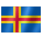 flag: Åland Islands as rendered by Huawei