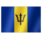 flag: Barbados as rendered by Huawei