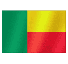 Flagge: Benin as rendered by Huawei