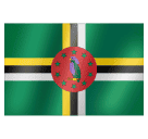 flag: Dominica as rendered by Huawei