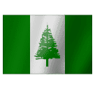 flag: Norfolk Island as rendered by Huawei