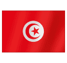 flag: Tunisia as rendered by Huawei