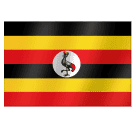 flag: Uganda as rendered by Huawei