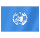flag: United Nations as rendered by Huawei