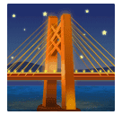 bridge at night as rendered by Huawei