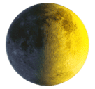 first quarter moon as rendered by Huawei