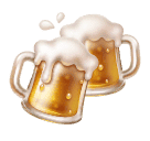 clinking beer mugs as rendered by Huawei