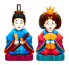 Japanese dolls as rendered by Huawei
