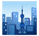 cityscape as rendered by Huawei