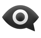 Auge in Sprechblase as rendered by Huawei