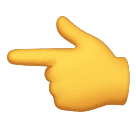 Backhand Index Pointing Left as drawn by Huawei in Harmony OS 5.0
