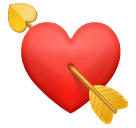 heart with arrow as rendered by Huawei
