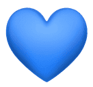 cuore blu as rendered by Huawei