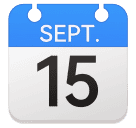 calendar as rendered by Huawei