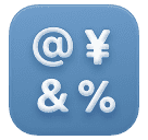 input symbols as rendered by Huawei