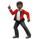man dancing: medium-dark skin tone as rendered by Huawei