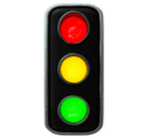 vertical traffic light as rendered by Huawei