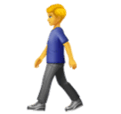 man walking as rendered by Huawei