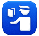 simbolo del controllo passaporti as rendered by Huawei