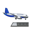 airplane arrival as rendered by Huawei