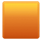 orange square as rendered by Huawei