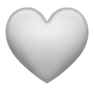white heart as rendered by Huawei