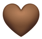 Brown Heart as drawn by Huawei in Harmony OS 5.0