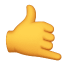 call me hand as rendered by Huawei