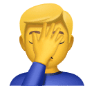 man facepalming as rendered by Huawei