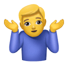 man shrugging as rendered by Huawei