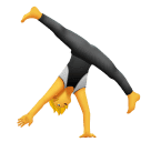 person cartwheeling as rendered by Huawei