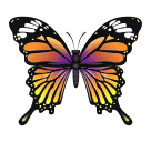 butterfly as rendered by Huawei