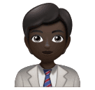 office worker: dark skin tone as rendered by Huawei