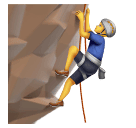 man climbing as rendered by Huawei