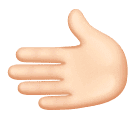 leftwards hand: light skin tone as rendered by Huawei