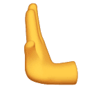 leftwards pushing hand as rendered by Huawei