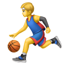 man bouncing ball as rendered by Huawei