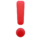 punto esclamativo rosso as rendered by Huawei