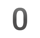 Digit Zero as drawn by Huawei in Harmony OS 5.0