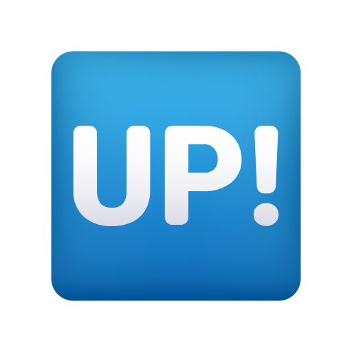 pulsante UP! as rendered by Icons8