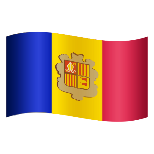 flag: Andorra as rendered by Icons8