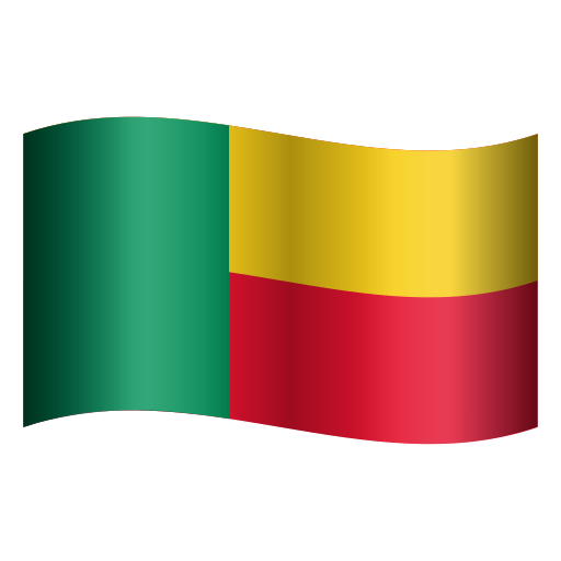 Flagge: Benin as rendered by Icons8