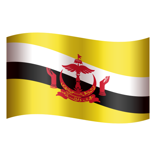 Flagge: Brunei Darussalam as rendered by Icons8