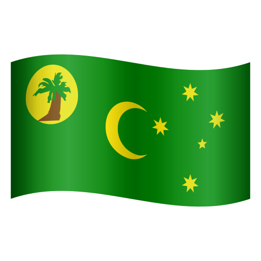 flag: Cocos (Keeling) Islands as rendered by Icons8