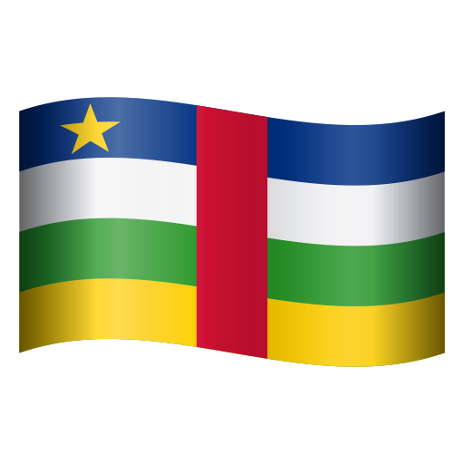 flag: Central African Republic as rendered by Icons8