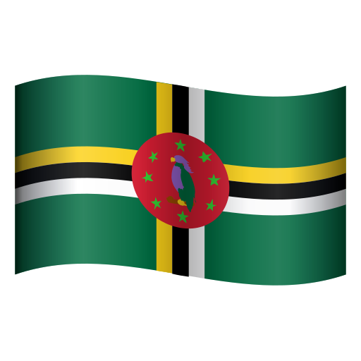 flag: Dominica as rendered by Icons8