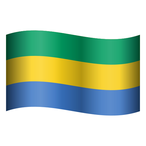 flag: Gabon as rendered by Icons8
