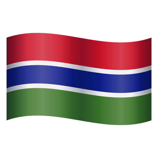 flag: Gambia as rendered by Icons8