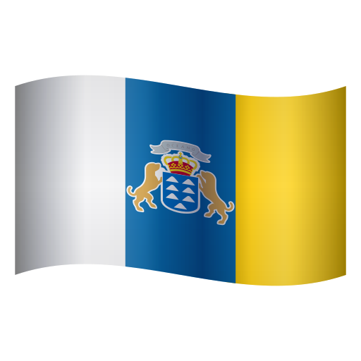 flag: Canary Islands as rendered by Icons8
