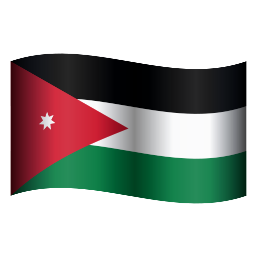 Flagge: Jordanien as rendered by Icons8